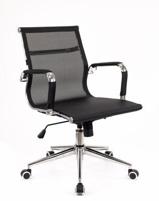 Кресло для персонала Everprof Опера LB T / Opera LB T EC-01Q S Mesh Black черная сетка