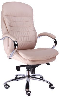 Кресло для руководителя Everprof Валенсия М / Valencia M EC-330-2 PU Beige бежевая экокожа