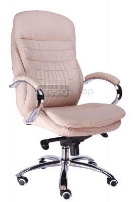 Кресло для руководителя Everprof Валенсия М / Valencia M EC-330-2 Leather Beige бежевая кожа