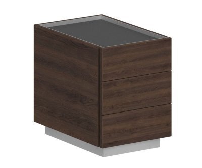 Тумба мобильная  430x650x569/ OL-20-09.DT.DT/ корпус: дуб табак, фасады:дуб табак