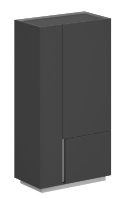 Шкаф 950x550x1520, правый/ OL-20-15.OS.OS.OS.R/ корпус: оникс серый, фасады:оникс серый