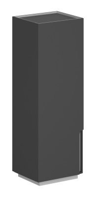 Шкаф 631x550x1860, левый/ OL-20-16.OS.OS.L/ корпус: оникс серый, фасады:оникс серый