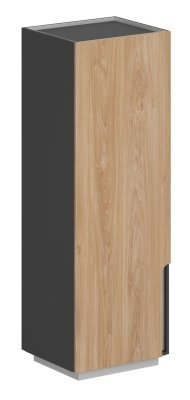 Шкаф 631x550x1860, левый / OL-20-16.OS.GN.L /  корпус: оникс серый, фасады: оникс серый