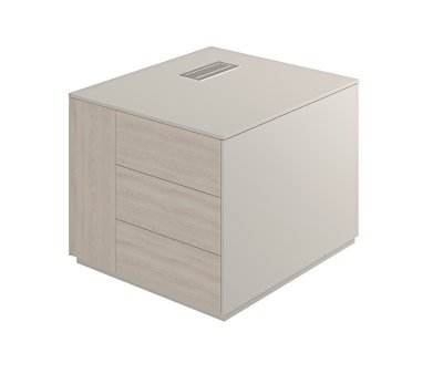 Тумба опорная обвязка GS, фасады YN, левая/ NZ-0222.GS.YN.L/ 800x900x630 обвязка GS, фасады YN, левая; CB801.300G - заглушка кабель-канала в комплекте