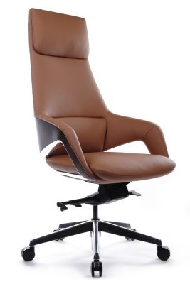 Кресло для руководителя Riva Design Аура / Aura FK005-A светло-коричневая кожа