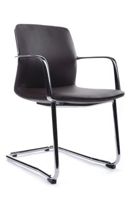 Конференц-кресло Riva Design Плаза-СФ / Plaza-SF FK004-C11 тёмно-коричневая кожа