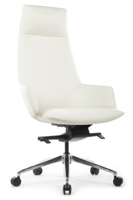 Кресло для руководителя Riva Design Спелл / Spell A1719 белая кожа