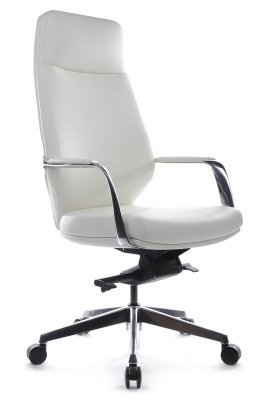 Кресло для руководителя Riva Design Алонзо / Alonzo A1711 белая кожа