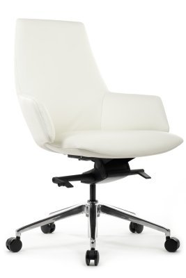 Кресло для персонала Riva Design Спелл-М / Spell-M B1719 белая кожа