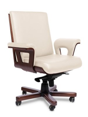 Кресло для персонала Multi-office Лидс LB Meof-B-Lids-1 бежевая кожа