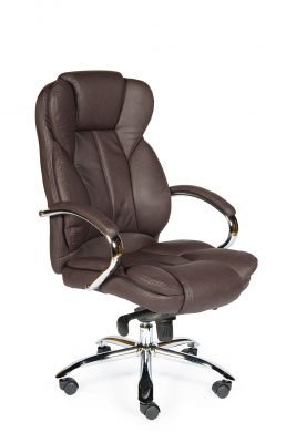 Кресло для руководителя Norden Верса H-1708-322 темно-коричневая экокожа