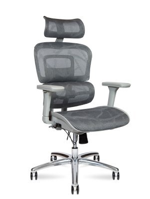 Кресло для руководителя Norden Крон грэй / Kron grey YS-8309H-A(M+M)G серая сетка