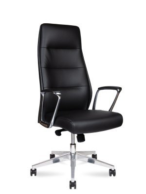 Кресло для руководителя Norden Нанси блэк / Nancy Black L348HCA-black черная премиум экокожа