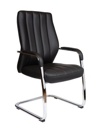 Конференц-кресло Norden Мадрид блэк CF / Madrid CF Black L340LCA-CF-Black черная премиум экокожа