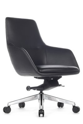 Кресло для персонала Riva Design Соул-М / Soul-M B1908 черная кожа