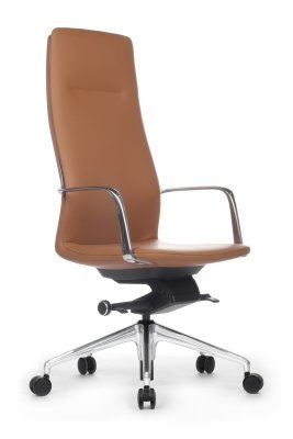 Кресло для руководителя Riva Design Плаза / Plaza FK004-A13 светло-коричневая кожа