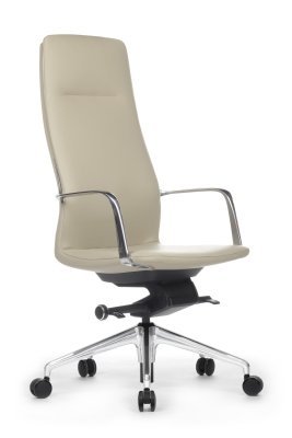 Кресло для руководителя Riva Design Плаза / Plaza FK004-A13 светло-серая кожа
