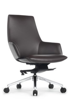 Кресло для персонала Riva Design Спелл-М / Spell-M B1719 темно-коричневая кожа