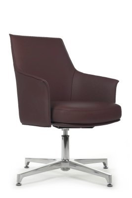 Кресло для персонала Riva Design Россо-M / Rosso-M B1918 коричневая кожа