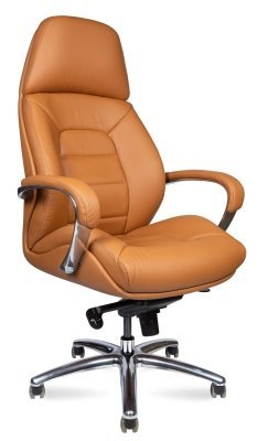 Кресло для руководителя Norden Порше / Porsche F181 LIGHT BROWN LEATHER светло-коричневая кожа