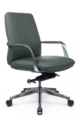 Кресло для персонала Riva Design Пабло-М / Pablo-M B2216-1 зелёная кожа