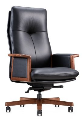 Кресло для руководителя Norden Вивальди блэк  / Vivaldi  black A 2262 black черная кожа