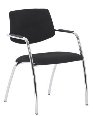 Конференц-кресло Урбан / Urban Urban 4legs SLW 50 на ножках, черная ткань