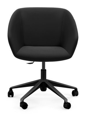 Кресло для переговорной Алма / Alma ALMA R10 black Dakota black черная кожа