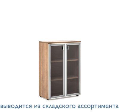 Терра/Terra Шкаф  H.121 стекл. двери КАПУЧИНО