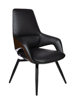 Конференц-кресло Norden Шопен FK 0005-C black leather черная кожа