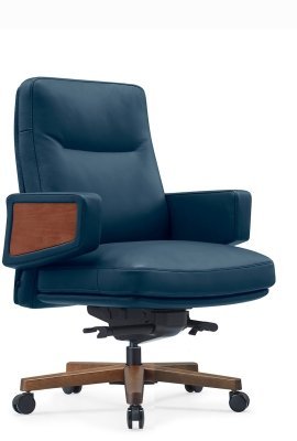 Кресло для руководителя Riva Design Рафаэль-М / Rafael-M B2119 синяя кожа