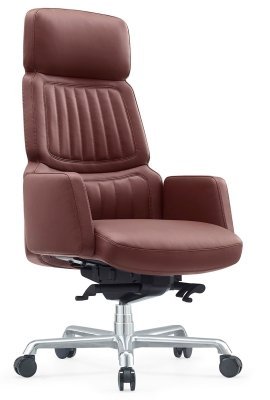 Кресло для руководителя Riva Design Лаворо / Lavoro A2411-1 коричневая кожа