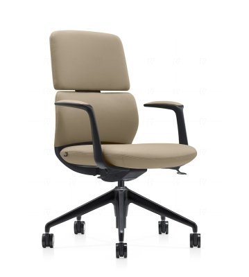 Кресло для руководителя Riva Design Венетто-М / Venetto-M FK013-B12 светло-бежевая кожа