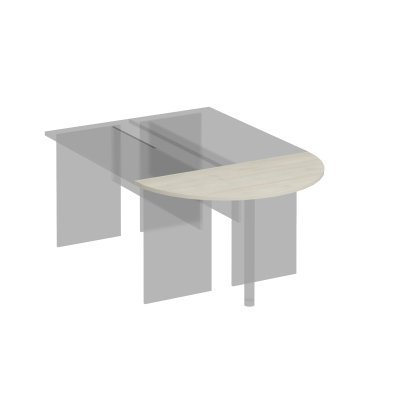 Приставка к столу без опоры дуб шамони Комфорт, размер: 1200x600x25