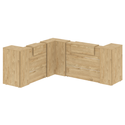 Оникс/Onix Ресепшн O.R-K-33 Тиквуд светлый 2607*3007*1187