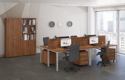 Мебель для персонала Комфорт МП2 Орех Французский
