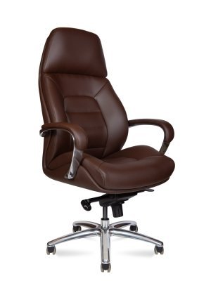 Кресло для руководителя Norden Порше / Porsche F181-F brown pu коричневая премиум экокожа
