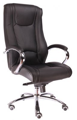 Кресло для руководителя Everprof Кинг M / King M EC-370 PU Black черная экокожа