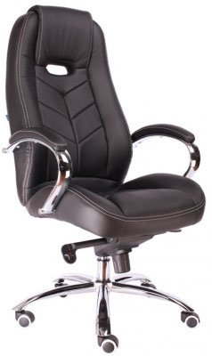 Кресло для руководителя Everprof Дрифт М / Drift M EC-331-1 Leather Black черная кожа