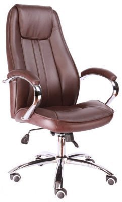 Кресло для руководителя Everprof Лонг ТМ / Long TM EC-369 PU Brown коричневая экокожа