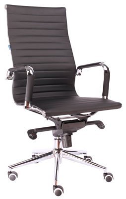 Кресло для руководителя Everprof Рио М / Rio M EC-03Q PU Black черная экокожа