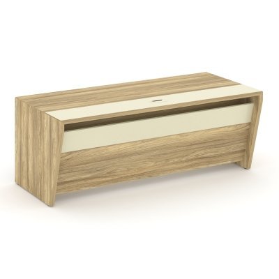 Корнер/Corner Стол руководителя прямой COR.SR-20 Гикори Песочный/Ваниль 2000*900*750