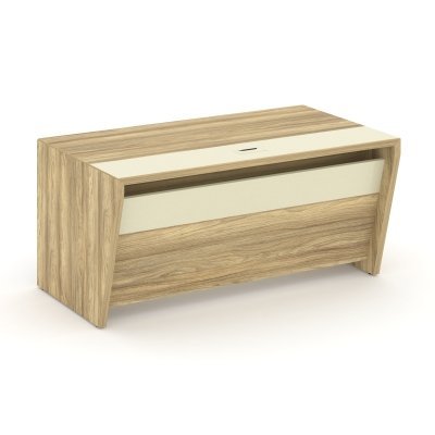 Корнер/Corner Стол руководителя прямой COR.SR-16 Гикори Песочный/Ваниль 1600*900*750
