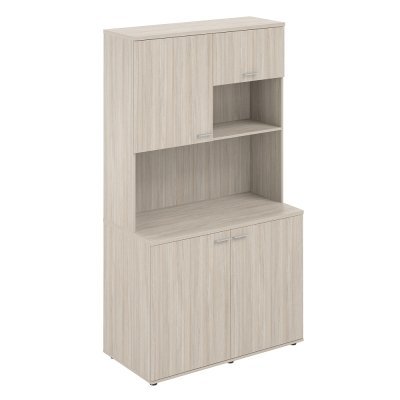 Офисная мини-кухня, 1200х600х2135 / SG.1001.OL.OL /  корпус: дуб светлый, фасады: дуб светлый