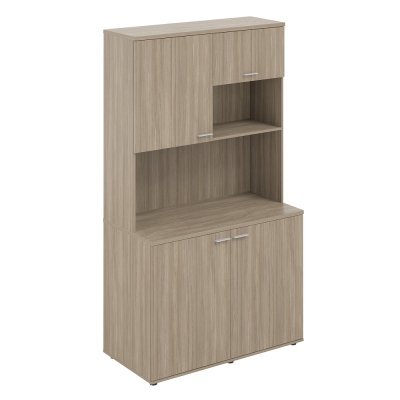Офисная мини-кухня, 1200х600х2135 / SG.1001.OD.OD /  корпус: дуб темный, фасады: дуб темный
