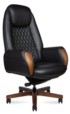 Кресло для руководителя Norden Верди / Verdi F183-1-1 черная кожа