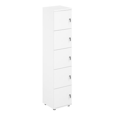 Локер 5 ячеек 400х400х1866 / SG.818.WH.WH /  корпус: белый; фасады: белый