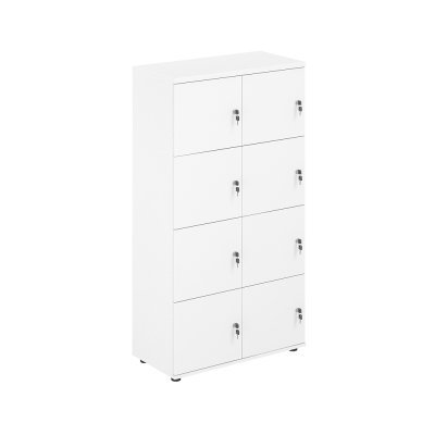 Локер 8 ячеек 800х400х1483 / SG.819.WH.WH /  корпус: белый; фасады: белый