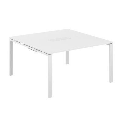 Стол переговорный 1600х1638х750 МК60х30/ SG.273.WH.63.WH/ профиль: 60х30 белый; столешница: белый
