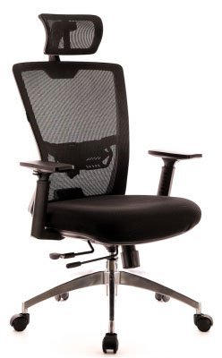 Эргономичное кресло Everprof Поло S / Polo S EP-2005 Mesh Black черная сетка, черная ткань